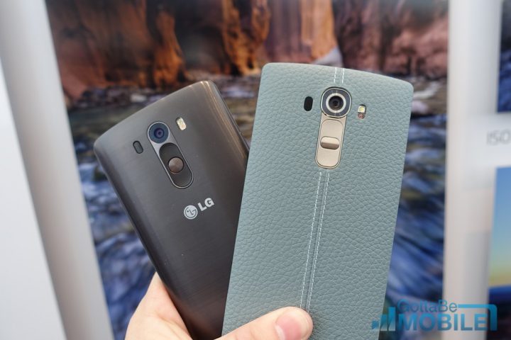 Here's the LG G4 (right) next to the phone it's replacing 