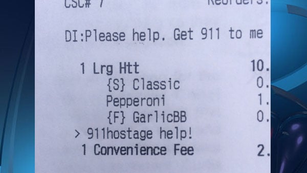 The pizza Hut app saves the life of a woman and her children by letting her order a pizza with 911 help.