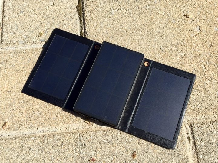The Solpro Helios Smart solar charger unfolds to deliver faster charging. 
