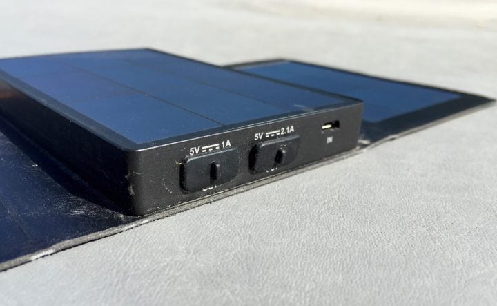Charge two devices at the same time, including tablets or wearables.