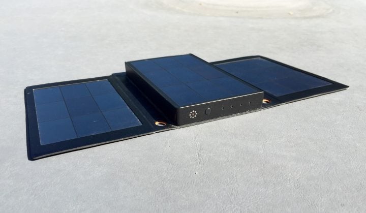 The small sun indicator lets you know if you are charging.