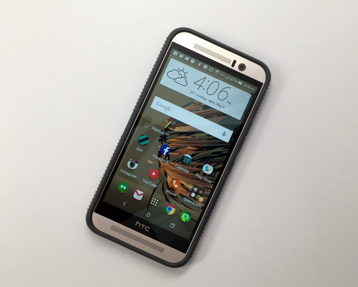 The Speck CandyShell Grip HTC One M9 case is excellent.