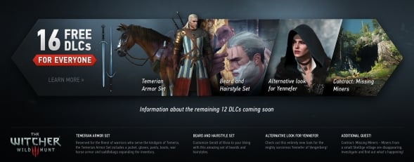 Enjoy free Witcher 3 DLC.