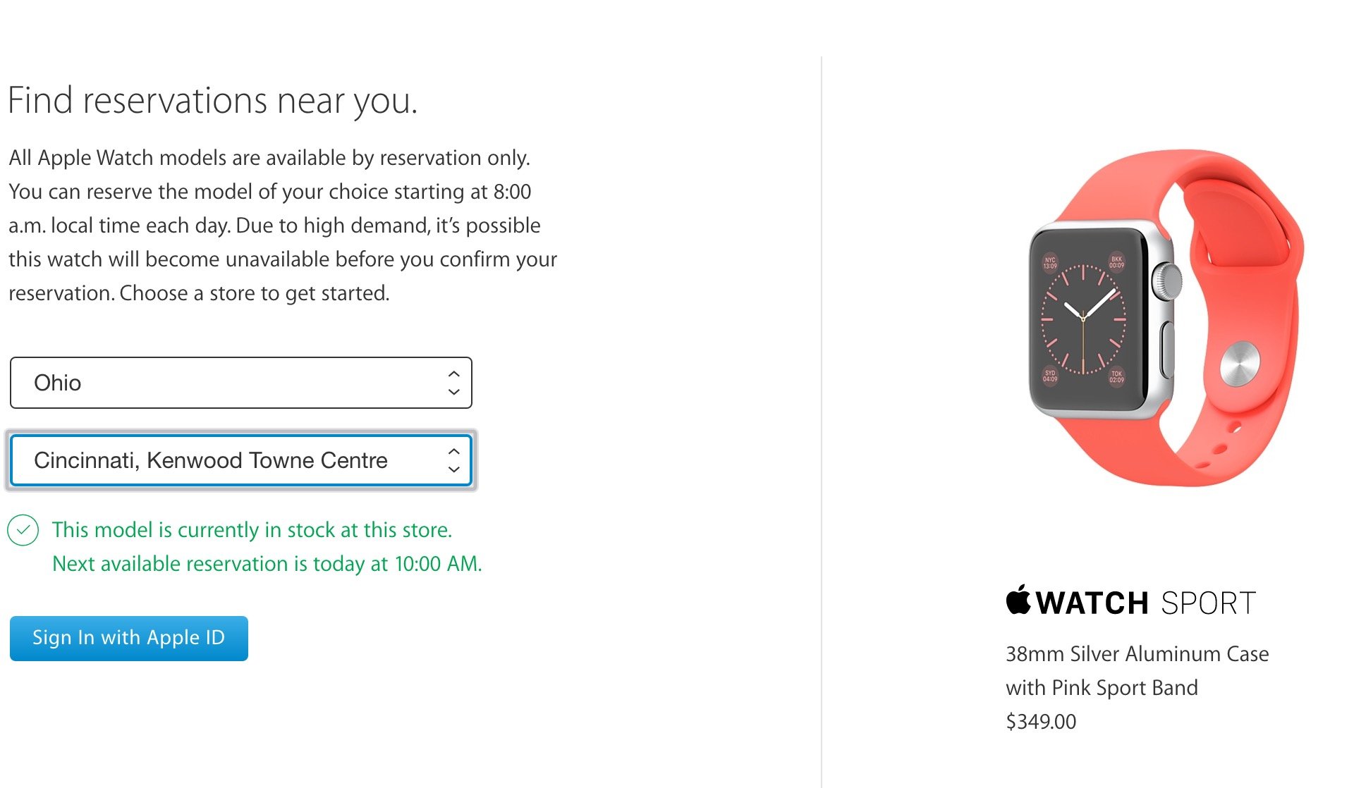 apple store watch 5