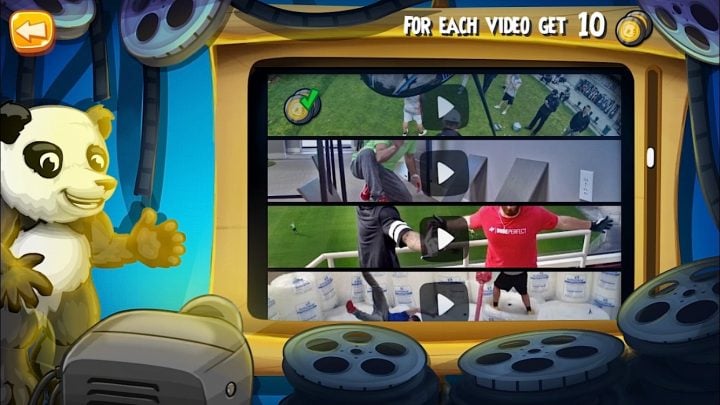 Watch Dude Perfect videos in the Dude Perfect 2 app to earn rewards.