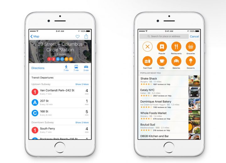 New transit options make it easier to get around major cities with iOS 9.