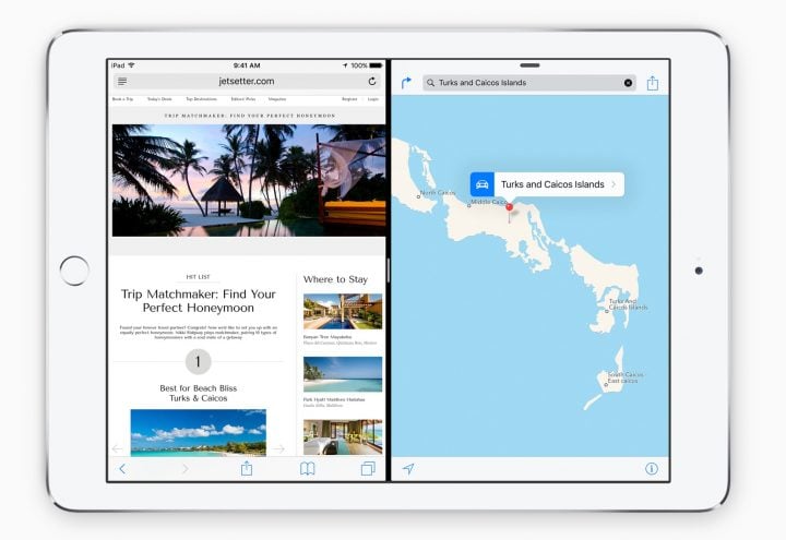 Use two apps at the same time on the iPad with iOS 9.