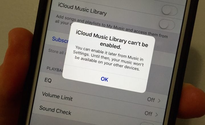 Learn how to fix the iCloud Music Library can't be enabled error.