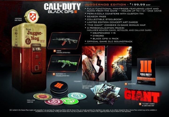 What Comes with the Black Ops 3 Juggernog Edition?
