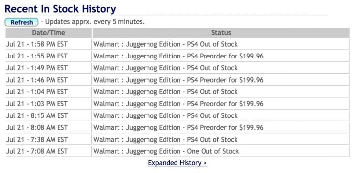 You might be able to find the Black Ops 3 Juggernog Edition in stock.
