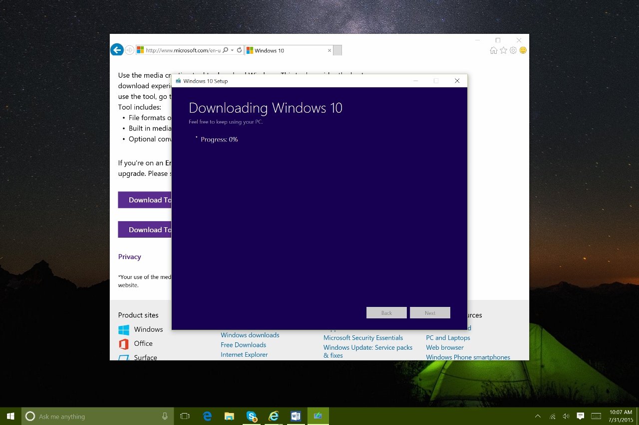 how to install windows 10 free download