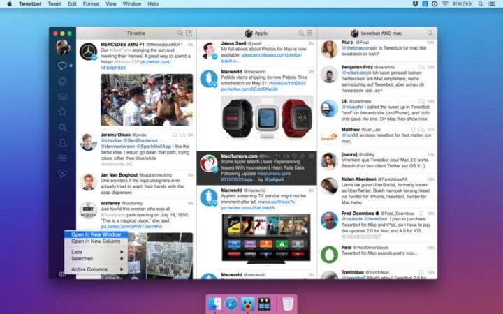 Tweetbot for Mac is essential for heavy Twitter users. 
