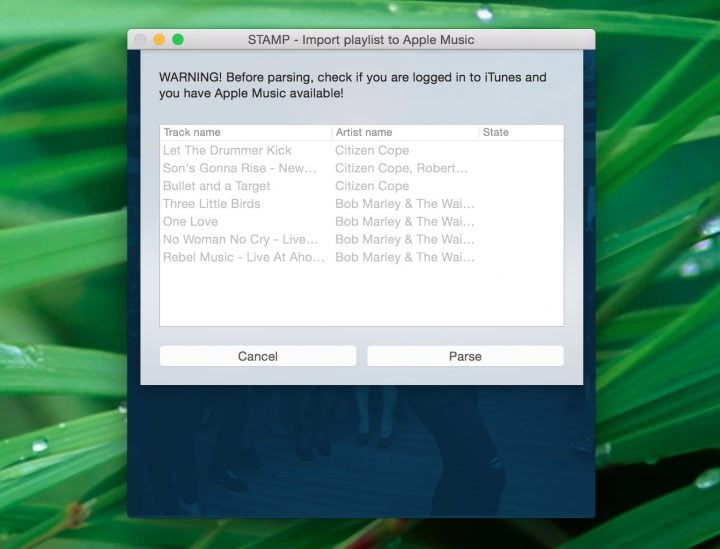Start the process to import your Spotify playlist to Apple Music.