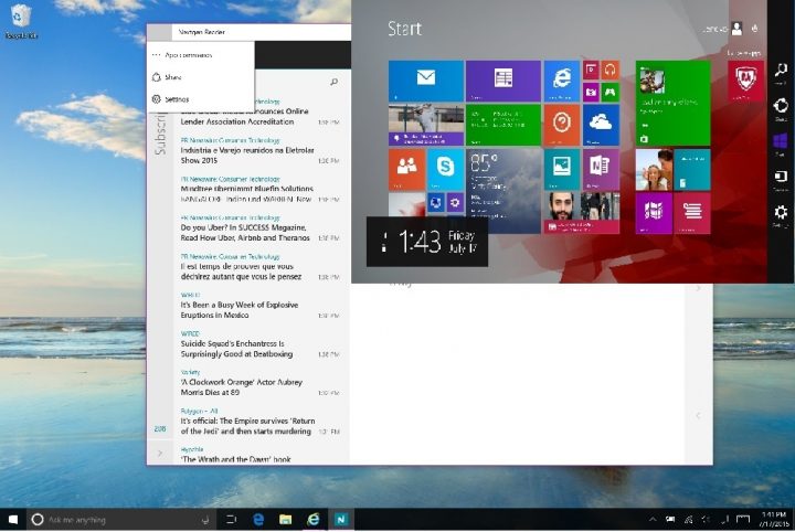 Windows 8 vs Windows 10: Touch & The Charms