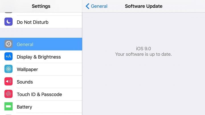 How to force the iPhone to see the iOS 9 beta download.