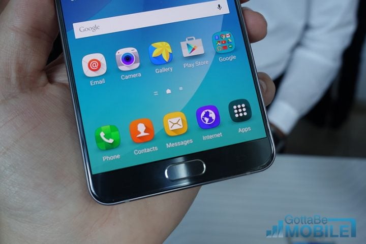 Galaxy Note 5 fingerprint