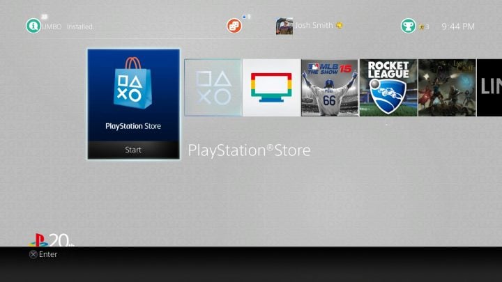 Go to the PlayStation Store. 