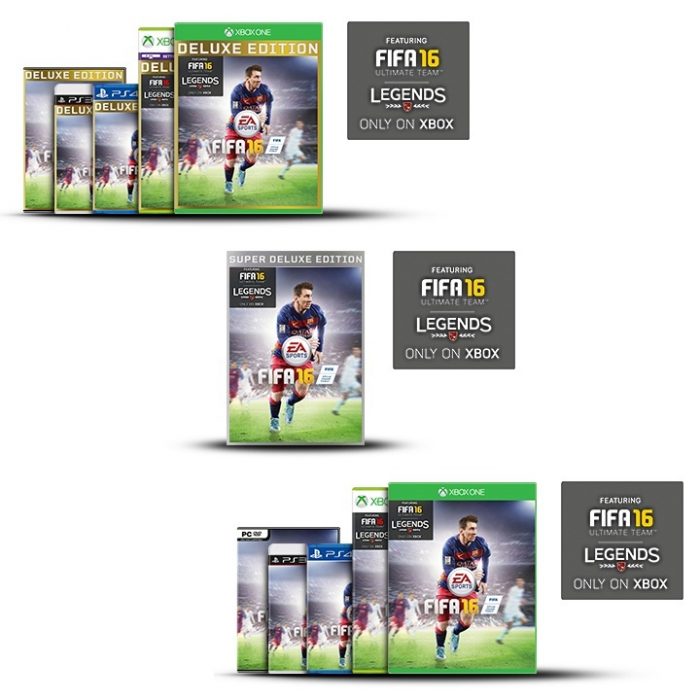 FIFA 16 Versions