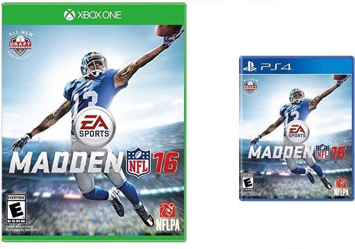 The Madden 16 cover features Odell Beckham Jr.