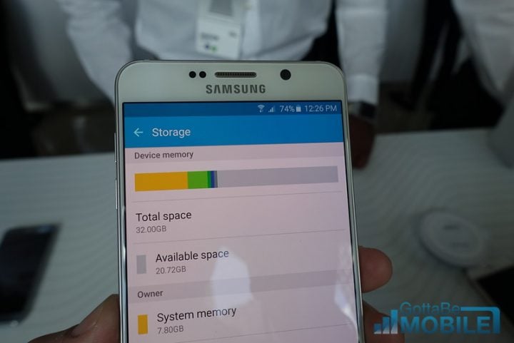Note 5 storage