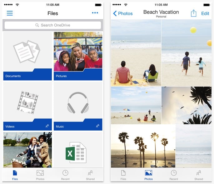 OneDrive for iPhone