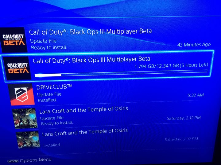 Some users are experiencing slow PS4 Black Ops 3 beta downloads. 