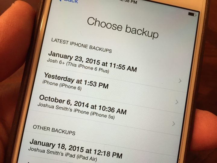 Backup your iPhone before you get the iPhone 6s.