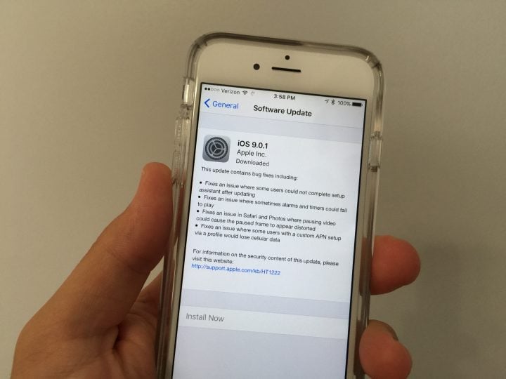 Your guide to upgrade to iOS 9.0.1.