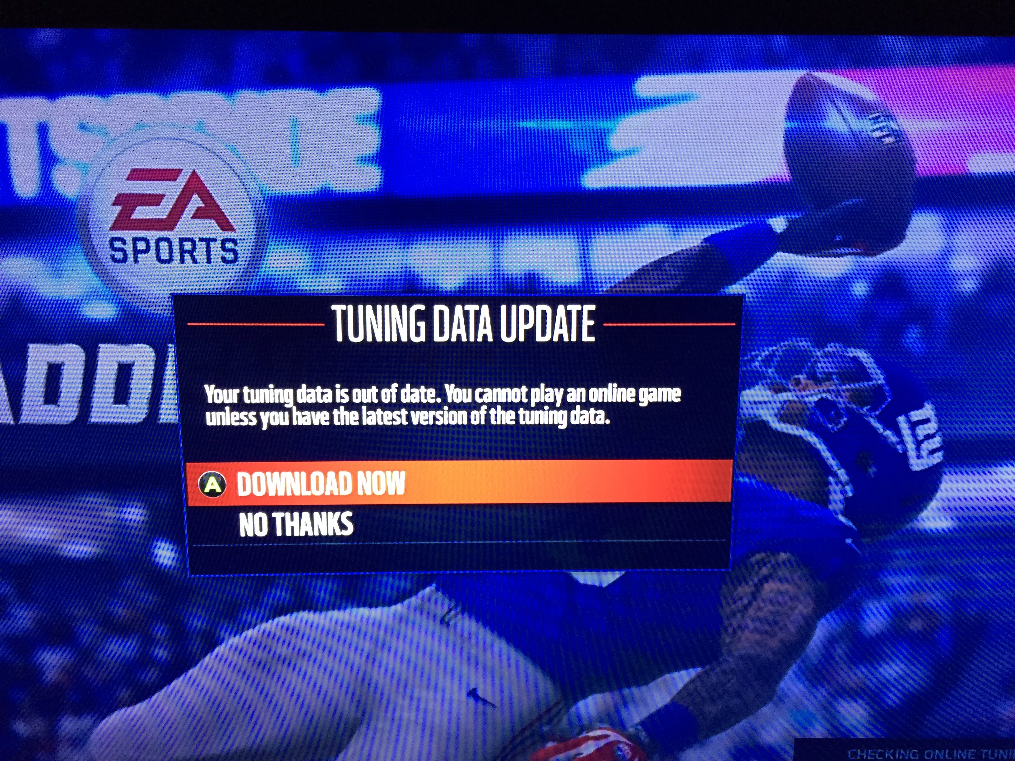 The Madden 16 tuning update arrived, and now a Madden 16 update is here to fix problems.
