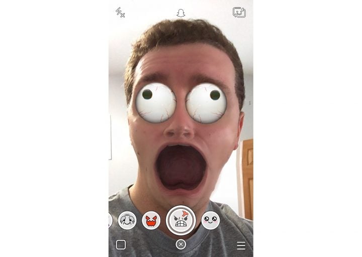 Scream Snapchat Lens