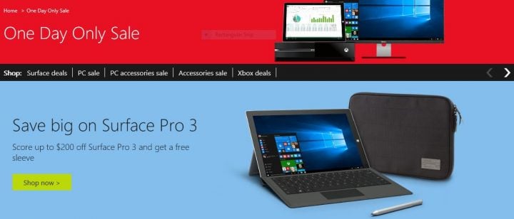 Surface Pro 3 Deal