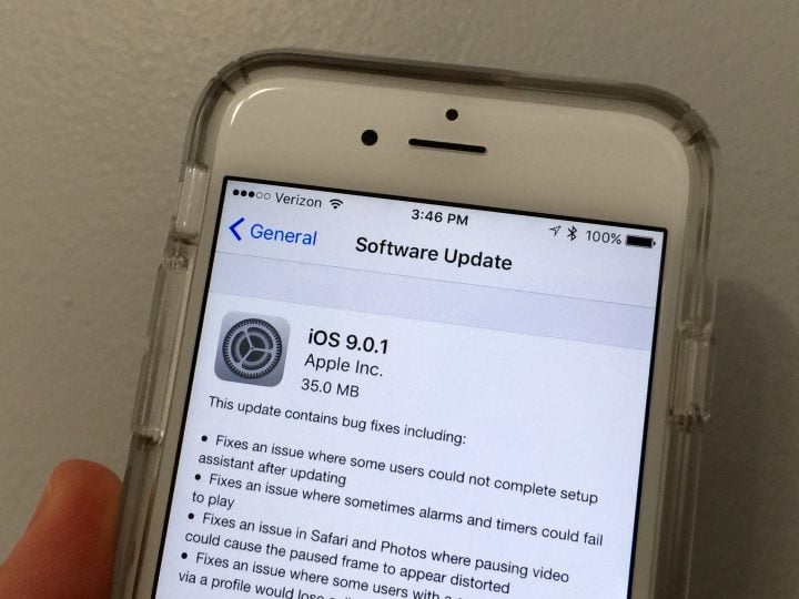Learn what's new in iOS 9.0.1.