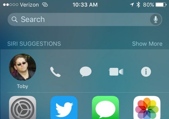 Quickly reach your contacts.