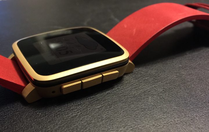 pebble time steel right side buttons