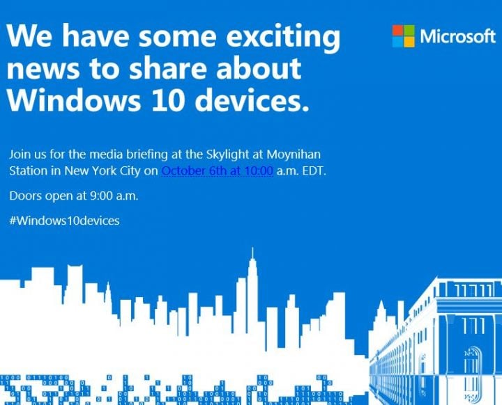 windows 10 devices event