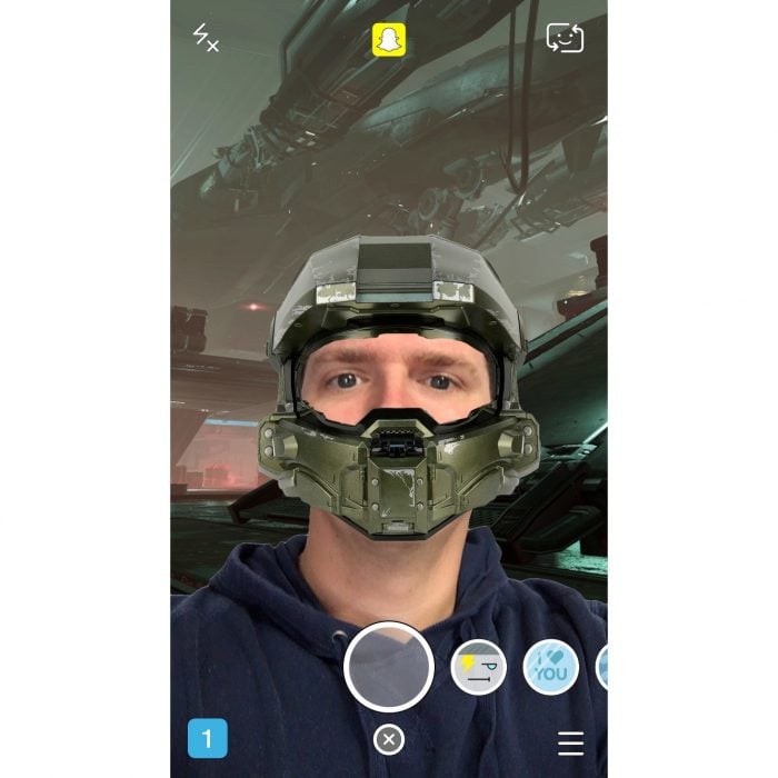 Halo 5 Snapchat Lenses for Master Chief