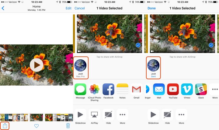 How to share iPhone 6s 4K video. 