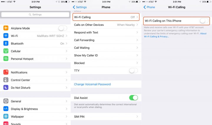 How to Turn on AT&T WiFi Calling iOS 9 - 1