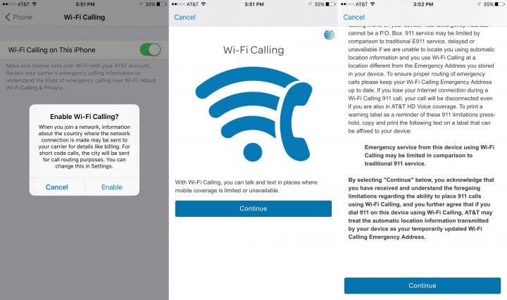 How to Turn on AT&T WiFi Calling iOS 9 - 2