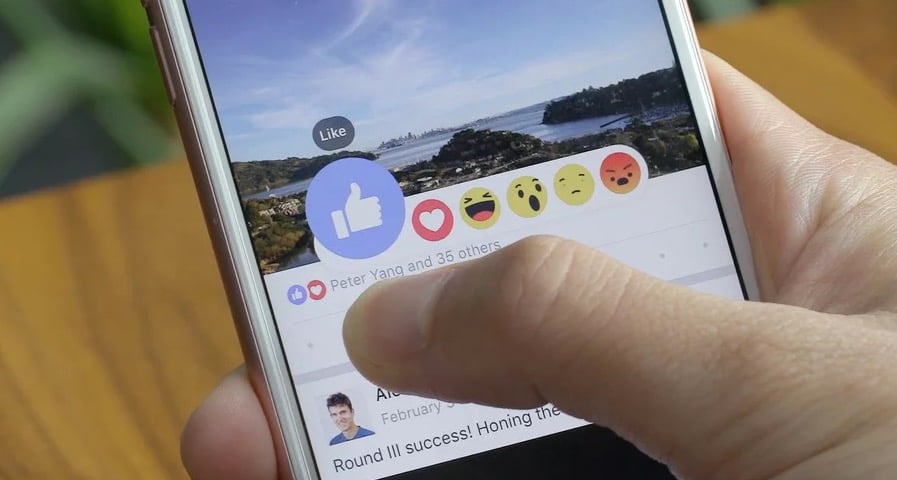How to use Facebook Reactions on iPhone, Android, PC and Mac. Image Credit Facebook.