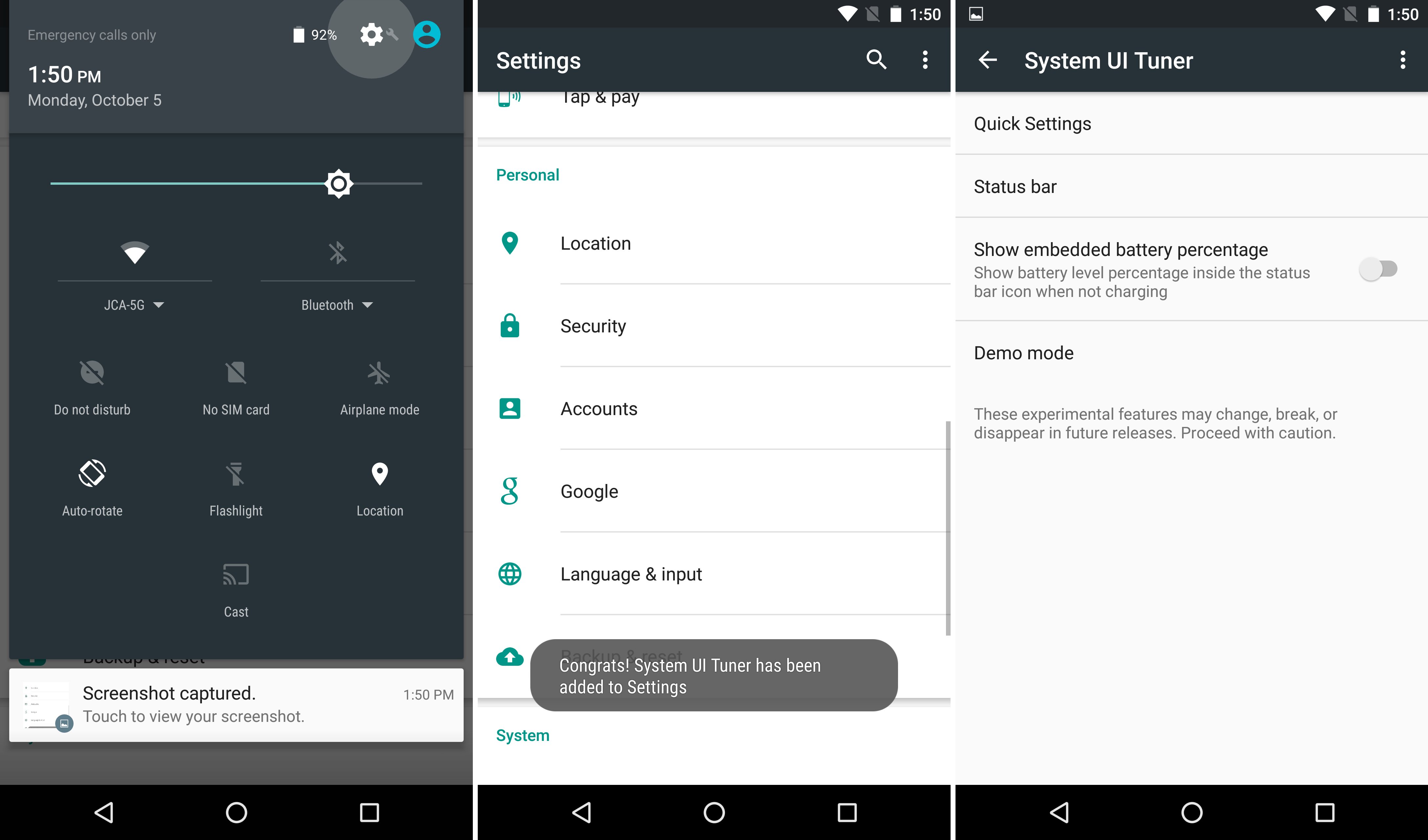 System ui tuner. Система UI. Android 6.0, Marshmallow меню настроек. Полезные функции System UI Tuner. Системный UI не отвечает.