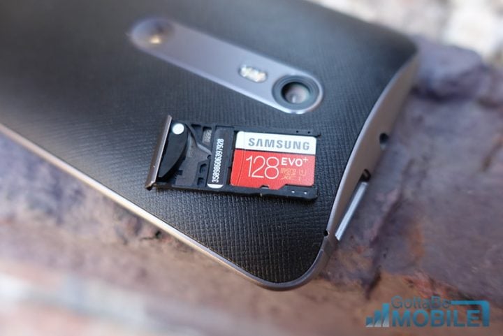SIM slot doubles as a micro-SD tray to increase storage