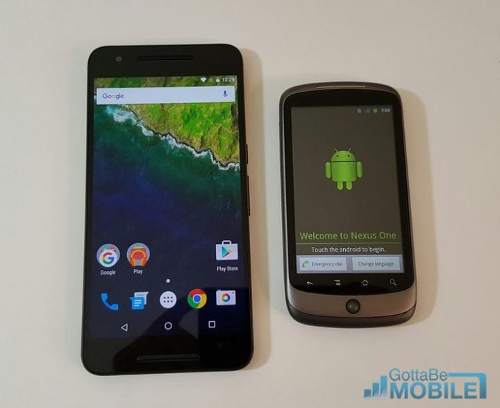 Nexus 6P (2015) vs Original Nexus One (2010)
