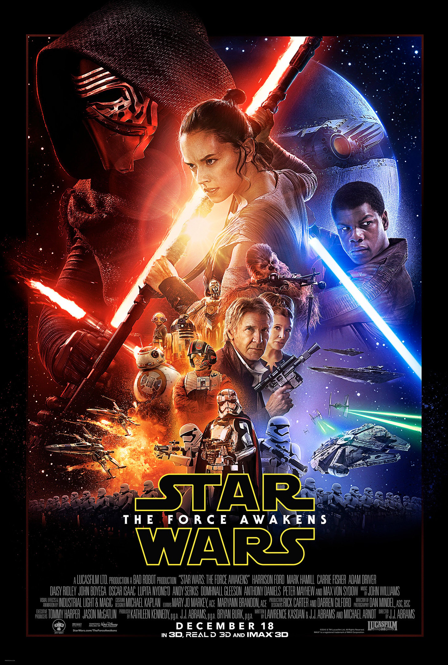 This is the new Star Wars The Force Awakens poster.