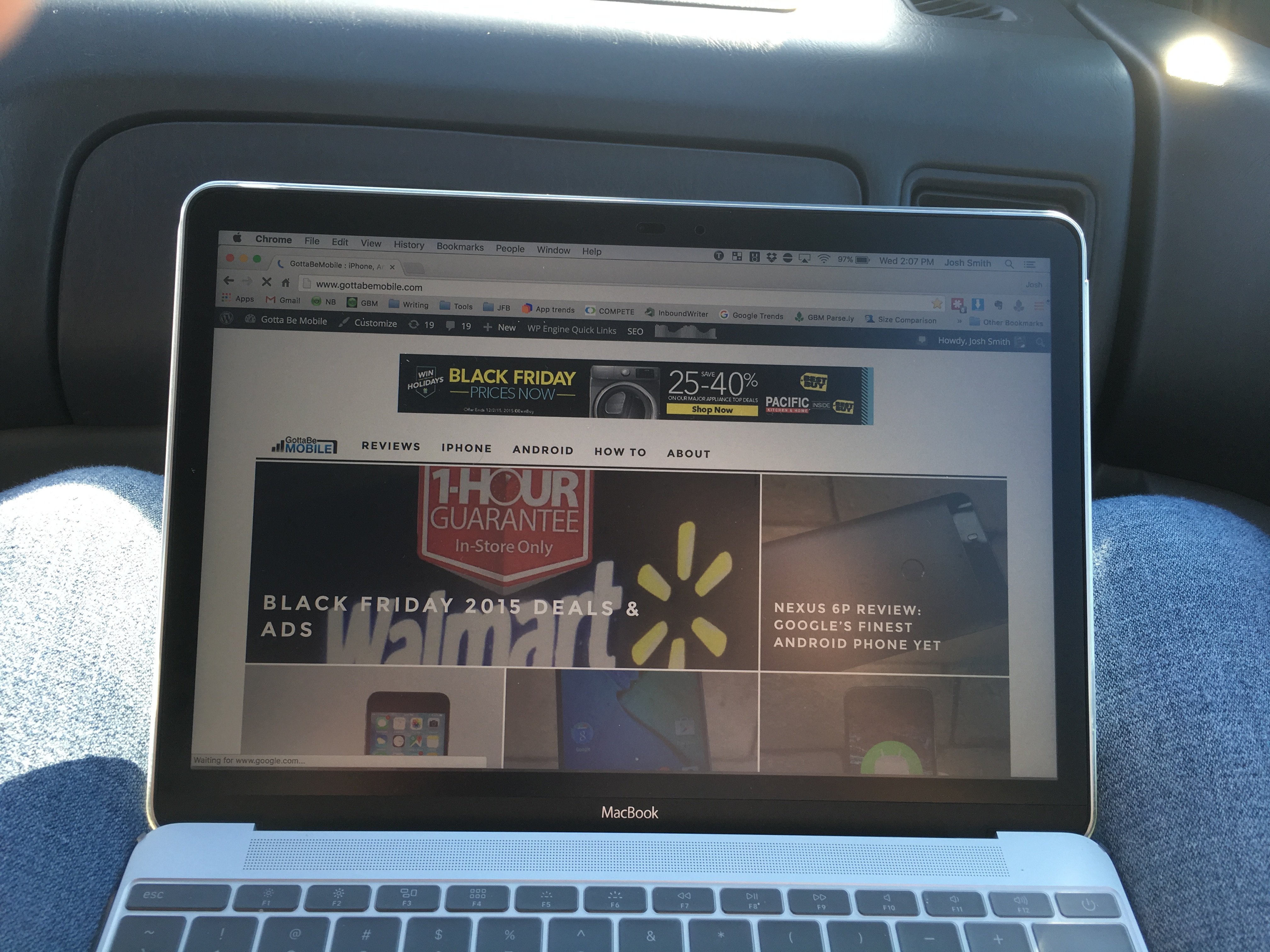 The Moshi iVisor Pro makes working in harsh light easier.