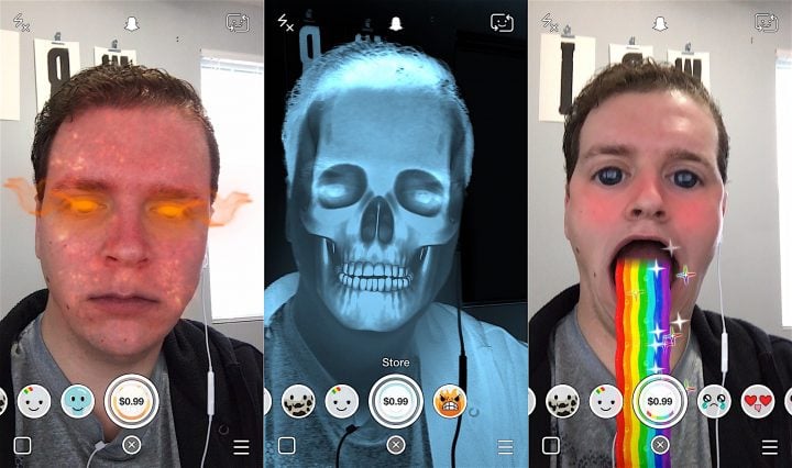 The November Snapchat update adds a Snapchat Lens Store with paid lenses.