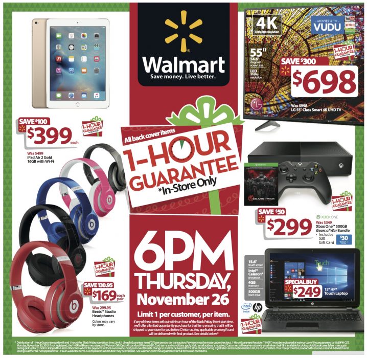 Walmart brings back a major promise that makes going to the store for Walmart Thanksgiving 2015 sales worthwhile. 