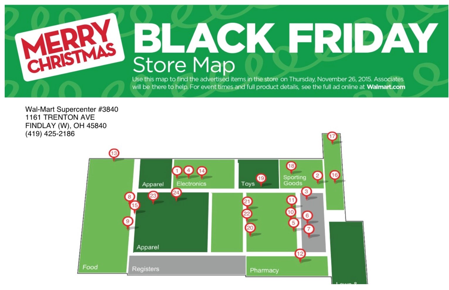 Best Walmart Black Friday 2015 Deals Spotted on Store Maps