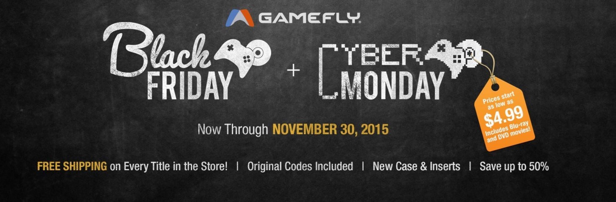 GameFly Black Friday 2015 Deals Has Discs for Just 4.99