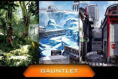The Call of Duty: Black Ops 3 maps are in a simulation, which could be how you play three maps in one.